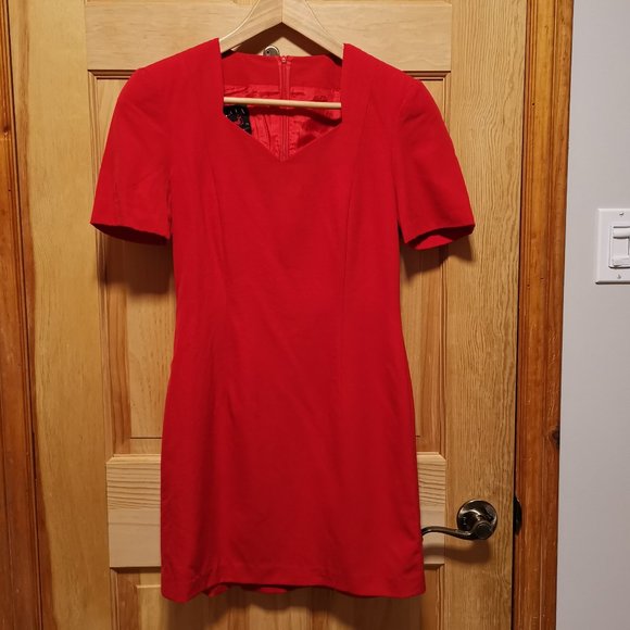 Vintage Red Dress –Made in Germany - Picture 1 of 6